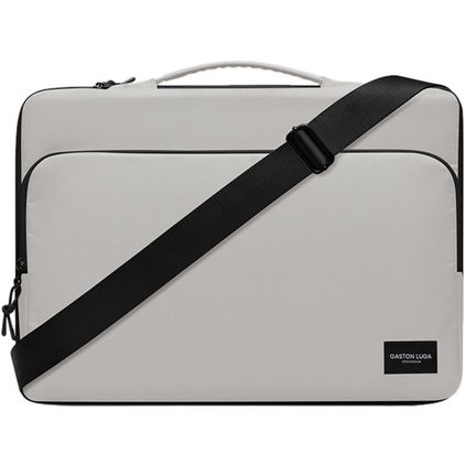 Gaston Luga Däsh Cushioned Laptop Aktetas 16 inch Laptoptas + Handvat - Taupe