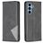Mobigear Rhombus Slim Samsung Galaxy A54 Hoesje Bookcase - Zwart