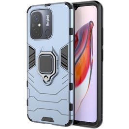 Mobigear Armor Ring Xiaomi Redmi 12C Hoesje Hardcase Backcover Shockproof met Ringhouder - Marineblauw