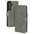 Mobiparts Classic Wallet Samsung Galaxy S25 MagSafe Hoesje Bookcase - Granite Grey