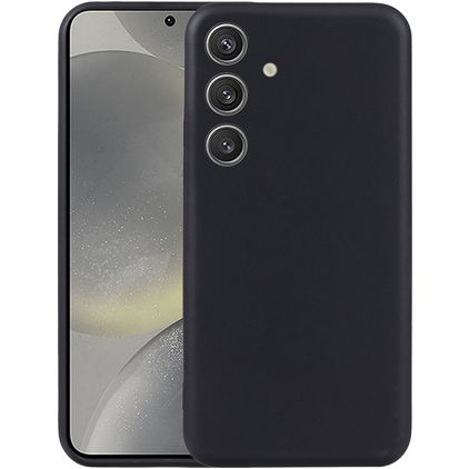 Mobigear Basics Samsung Galaxy S25 Hoesje Flexibel TPU Backcover - Zwart
