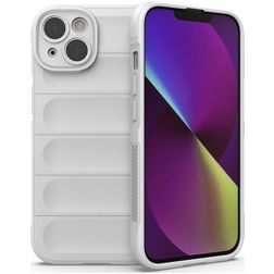 Mobigear Bumpy iPhone 14 Hoesje Flexibel TPU Backcover - Wit