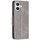 Mobigear Excellent iPhone 17 Hoesje Bookcase Portemonnee - Grijs