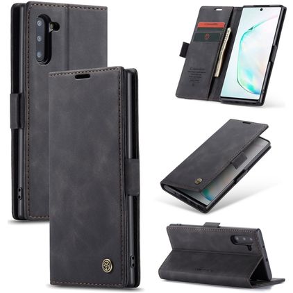 CaseMe 013 Samsung Galaxy Note 10 Hoesje Bookcase Portemonnee - Zwart