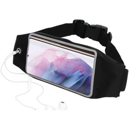 Mobiparts Comfort Fit Belt Telefoonhouder Hardlopen Samsung Galaxy S21 Plus Sport Hoesje Neopreen Heuptas - Zwart