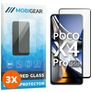 Mobigear Premium POCO X4 Pro 5G Glazen Screenprotector - Case Friendly - Zwart (3-Pack)