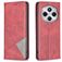 Mobigear Rhombus Slim Xiaomi Redmi 14C Hoesje Bookcase - Rood