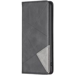 Mobigear Rhombus Slim OPPO Find X5 Lite Hoesje Bookcase - Zwart