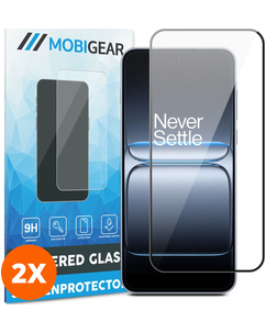 Mobigear Premium OnePlus Nord 5 Glazen Screenprotector - Case Friendly - Zwart (2-Pack)