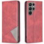 Mobigear Rhombus Slim Samsung Galaxy S25 Ultra Hoesje Bookcase - Rood