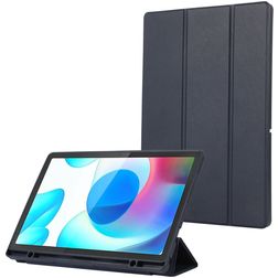 Mobigear Tri-Fold Gel Samsung Galaxy Tab A9 Plus (2023) Hoes TPU,Kunstleer Bookcase + Stylus Houder - Donkerblauw