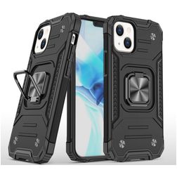 Mobigear Armor Ring iPhone 13 Pro Hoesje Hardcase Backcover Shockproof met Ringhouder - Zwart
