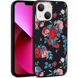 Mobigear Flowers iPhone 14 Hoesje Hardcase Backcover - Model 2