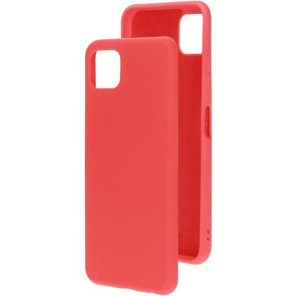 Mobiparts Samsung Galaxy A22 5G Siliconen Hoesje Backcover - Scarlet Red