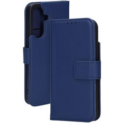 Mobiparts Samsung Galaxy A56 Hoesje Echt Leer Bookcase Portemonnee - Blauw
