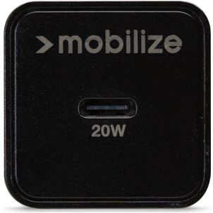 Mobigear Essentials Single USB-C Oplader USB-C 1 Meter Power Delivery 20W - Zwart