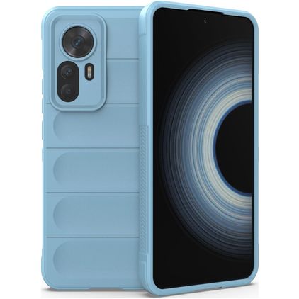 Mobigear Bumpy Xiaomi 12T Hoesje Flexibel TPU Backcover - Blauw
