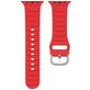 Mobigear Bumpy Siliconen Apple Watch Bandje Gespsluiting - 42/41/40/38 mm - Rood