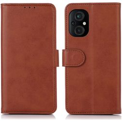 Mobigear Wallet POCO M5 Hoesje Bookcase Portemonnee - Bruin