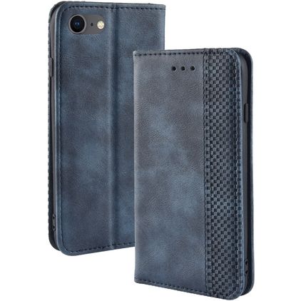 Mobigear Sensation iPhone SE (2022) Hoesje Bookcase Portemonnee - Blauw