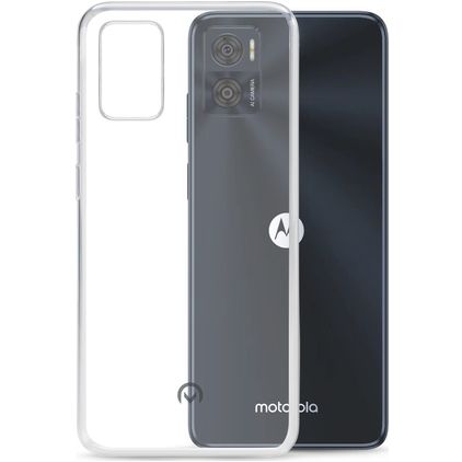 Mobilize Gelly Doorzichtig Motorola Moto E22i Hoesje Flexibel TPU Backcover - Transparant