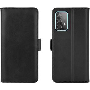 Mobigear Slim Magnet Samsung Galaxy A52 Hoesje Bookcase Portemonnee - Zwart