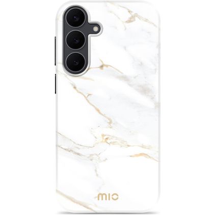 MIO Samsung Galaxy S25 FE MagSafe Hoesje Hardcase Backcover - White Marble
