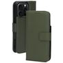 Mobiparts iPhone 16 Pro MagSafe Hoesje Echt Leer Uitneembare 2in1 Bookcase Portemonnee - Groen