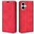 Mobigear Retro Slim iPhone 17 Hoesje Bookcase Portemonnee - Rood