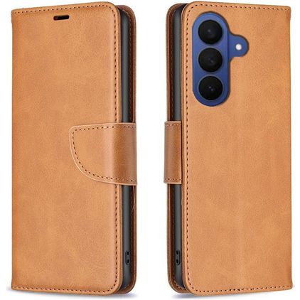 Mobigear Excellent Samsung Galaxy A27 Hoesje Bookcase Portemonnee - Cognac