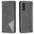 Mobigear Rhombus Slim Samsung Galaxy A55 Hoesje Bookcase - Zwart