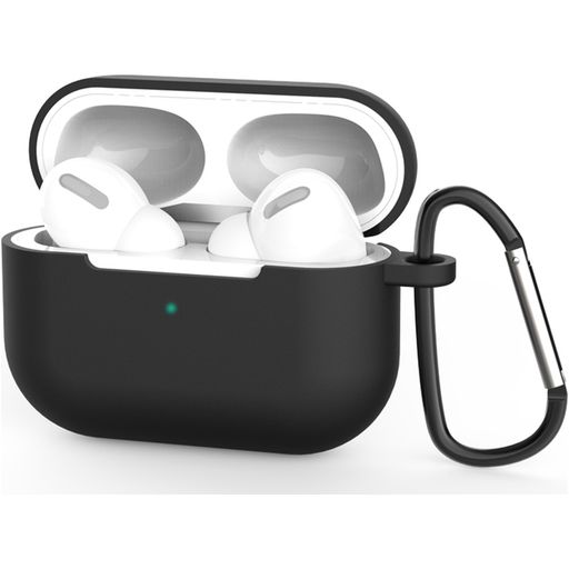 Mobigear Classic Apple AirPods Pro 1 Hoesje Flexibel Siliconen - Zwart