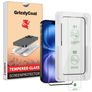 GrizzlyCoat AlignPro iPhone 16 Plus Glazen Screenprotector - Case Friendly + Installatie Frame - Zwart