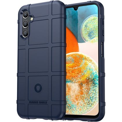 Mobigear Rugged Shield Samsung Galaxy A14 Hoesje Flexibel TPU Backcover Shockproof - Blauw