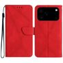 Mobigear Stitch iPhone 17 Pro Max Hoesje Bookcase Portemonnee - Rood