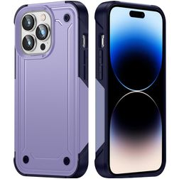 Mobigear Slim Armor iPhone 14 Pro Max Hoesje Hardcase Backcover Shockproof - Paars