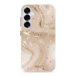 MIO Samsung Galaxy S25 Plus MagSafe Hoesje Hardcase Backcover - Gold Marble
