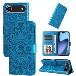 Mobigear Sunflower iPhone Air Hoesje Bookcase Portemonnee - Blauw