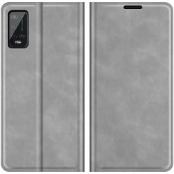 Mobigear Retro Slim Wiko Power U20 Hoesje Bookcase Portemonnee - Grijs