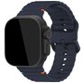 Mobilize Buckle Siliconen Apple Watch Bandje Gespsluiting - 49/46/45/44 mm - Blauw