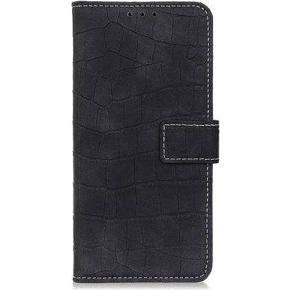 Mobigear Croco Realme X50 Pro Hoesje Bookcase Portemonnee - Zwart