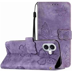 Mobigear Butterfly iPhone 17 Hoesje Bookcase Portemonnee - Paars