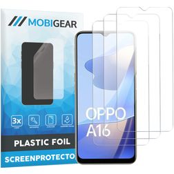 Mobigear OPPO A16 Screenprotector Folie - Case Friendly (3-Pack)