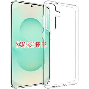 Mobigear Basics Doorzichtig Samsung Galaxy S25 FE Hoesje Flexibel TPU Backcover - Transparant