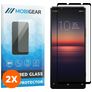 Mobigear Premium Sony Xperia 1 II Glazen Screenprotector - Case Friendly - Zwart (2-Pack)