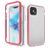 Mobigear Two-Layer iPhone 12 Pro Max Hoesje Hardcase Backcover Shockproof - Transparant / Rood