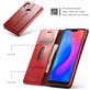 Caseme 003 Xiaomi Redmi 6 Pro Hoesje Bookcase Portemonnee - Rood