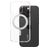 CARE by PanzerGlass Feature Case iPhone 16 Pro MagSafe Hoesje Hardcase Backcover - Transparant / Zilver