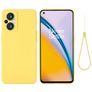 Mobigear Rubber Touch OPPO Reno 8 Lite Siliconen Hoesje Backcover - Geel
