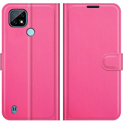 Mobigear Classic Realme C21 Hoesje Bookcase Portemonnee - Magenta